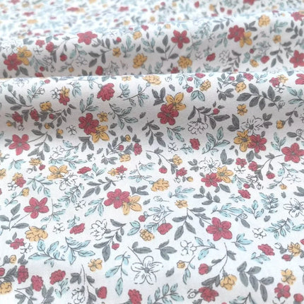 235xx50cm Floral Print Fabric with Small Patterns for Shirts, Dresses, DIY Crafts, and Bedding