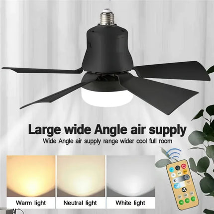 E27 LED Fan Light with Remote
