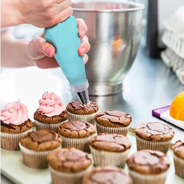 Silicone Piping Bags and Tips Set