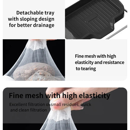 1pc Includes 50 Strainers, Kitchen Sink Strainer Drainage Shelf Multi-Purpose Storage Rack Kitchen Waste Sink Residue Mesh Shelf