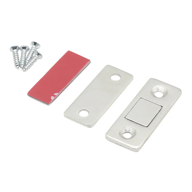 Magnetic Cabinet Catches Magnetic Door Stop Ultra Thin Drawer Magnet Catch Hidden Door Closer Adhesive Cabinet Latch for Kitchen