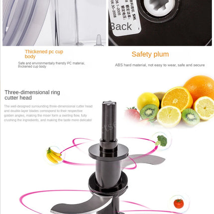 600ml Electric Kitchen Chopper Garlic Masher Meat Grinder Food Garlic Vegetable Chopper Crusher Food Processor Slicer Blender