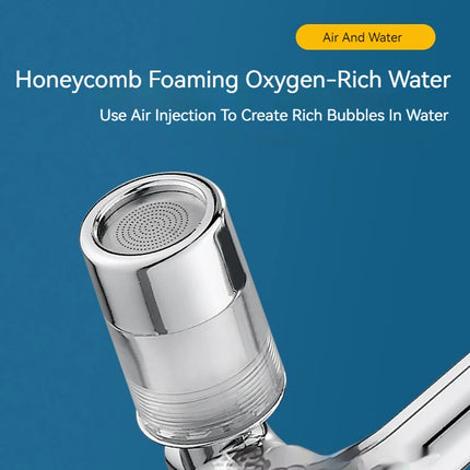 1080° Rotating Water Purification Filter Plastic Faucet Mechanical Arm Spray Head Kitchen Washbasin Extension Tap Aerator Univer