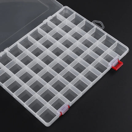 48 Grids Compartment Plastic Storage Box Jewelry Earring Box Bead Screw Container Home Storage Case Display Organizer Container