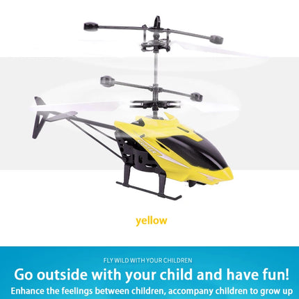 Rechargeable Mini RC Drone Remote Safe Fall-resistant RC Helicopters Drone Children Toys（No remote control battery）