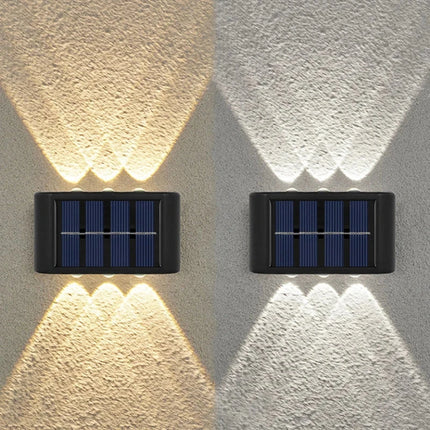 6LED Solar Lights Outdoor Wall Lamp