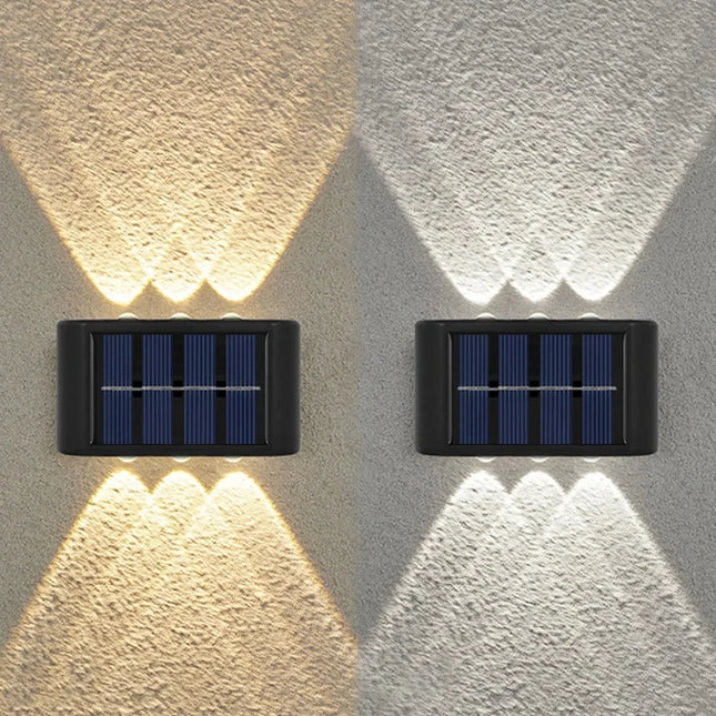 6LED Solar Lights Outdoor Wall Lamp
