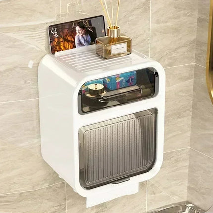 Wall-Mounted Bathroom Tissue Box