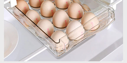 Hanging Refrigerator Box Eggs Fruit Food Vegetable Storage Slide Out Drawer Tray Transparent Fridge Container Kitchen Organizer