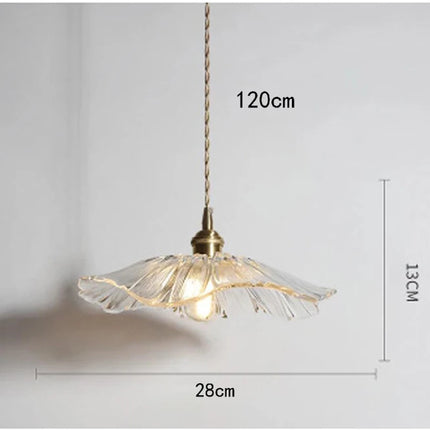 Vintage Glass Flower Pendant Lights