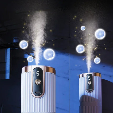 Mini Essential Oil Aroma Diffuser Large Mist Air Humidifier Rechargeable 5-Gear Aromatherapy Machine Air Freshener for Home Car