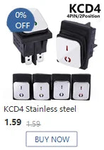 KCD4 children's electric car forward and backward stop switch ON-OFF-ON reverse handle toy car start toggle switch