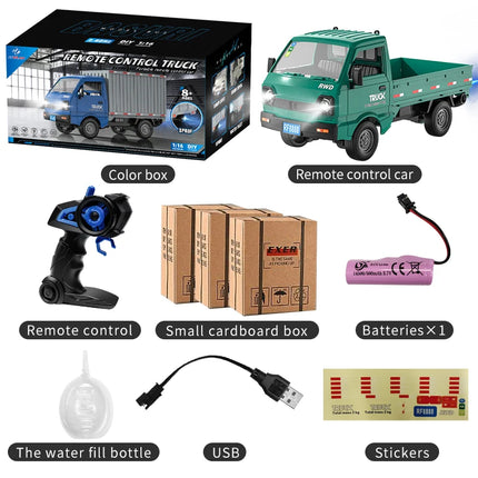 RC Car 2.4GHZ 1:16 Simulation Drift Climbing Truck LED Lights Remote Control Car Electric Toys For Kids Model Boy's Gifts