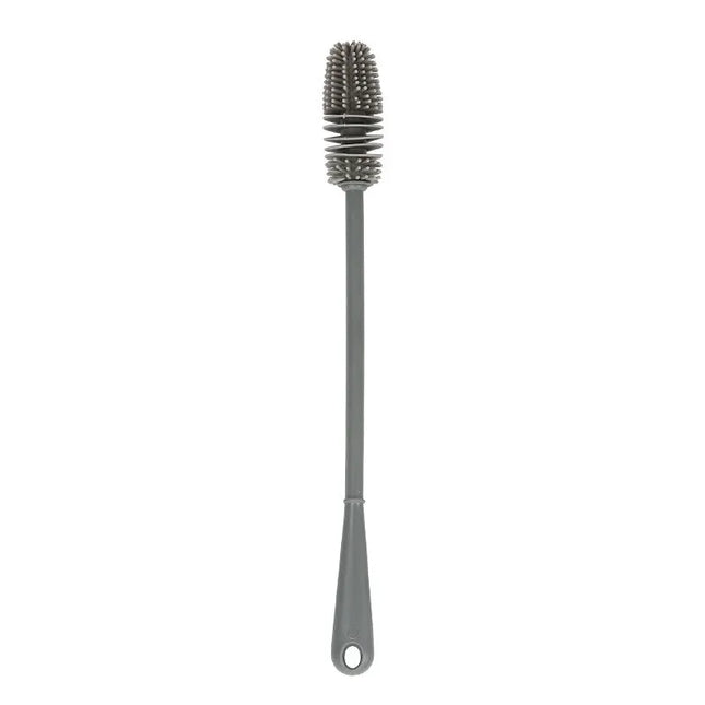Silicone Milk Bottle Brush Cup Scrubber Glass Cleaner Long Handle Drink Bottle Clean Brush Kitchen Cleaning Tool