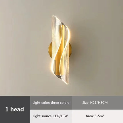 Nordic Golden Bird LED Wall Lamp