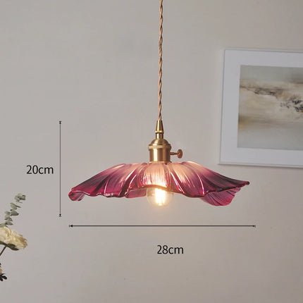 Vintage Glass Flower Pendant Lights