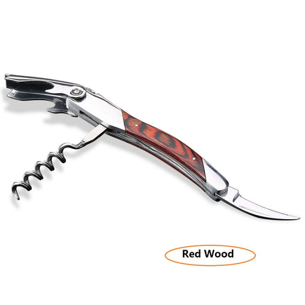 Laguiole Wine Bottle Openers Wood Handle Wine Accessories Household Wine Corkscrew Can Opener Beer Cap Jar Kitchen Tool Giftbox