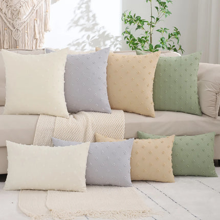 1 PC Jacquard Linen Decoration Throw Pillow Cover Living Room Decoration