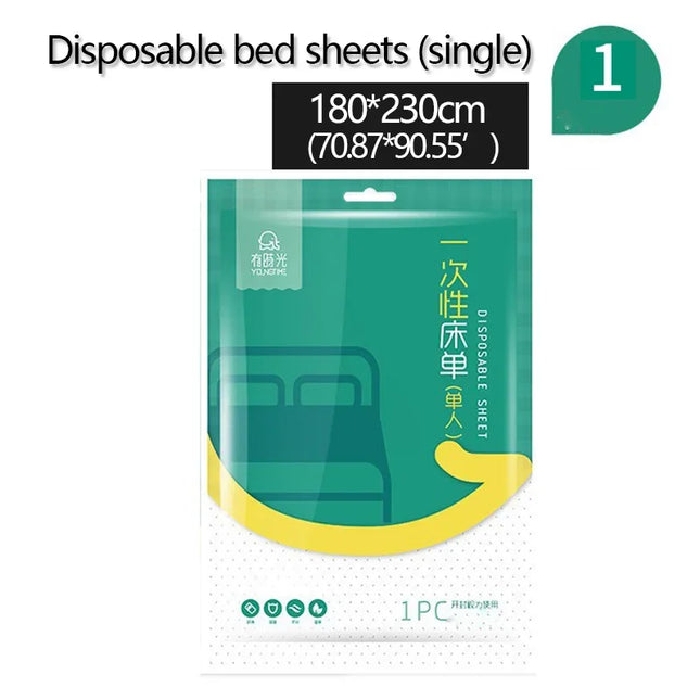 Disposable Adult Bedding, Hotel for Travel, Anti-Dirty, Waterproof, Portable, Bedsheet Bed Sheet Set Trip Necessities Portable