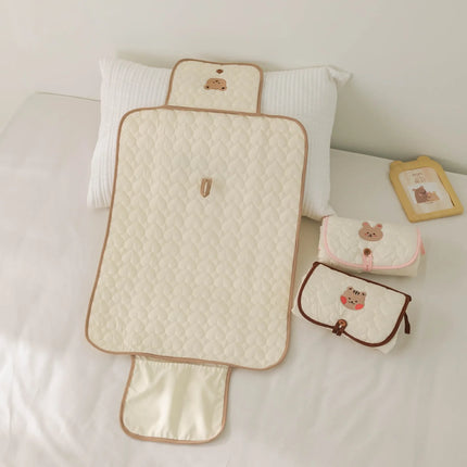 Foldable Portable Diaper Changing Pad Waterproof Baby Infant Diaper Urine Mat for Newborn Simple Bedding Changing Cover Pad
