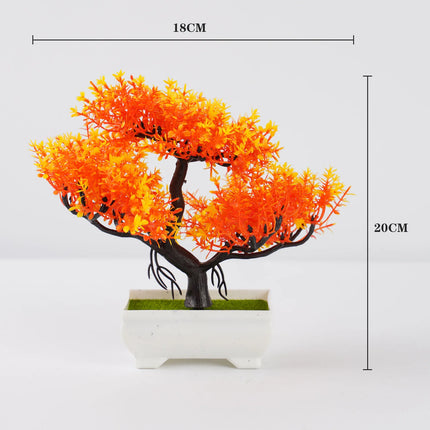 Artificial Bonsai Tree Potted Plant Small Table Decor