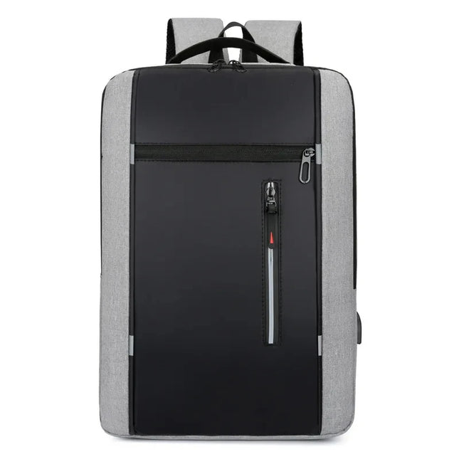 Waterproof Oxford Laptop Backpack for Men 15.6 Inch USB Charging Business Travel School Backpack High Capacity