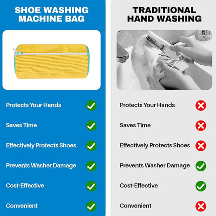 Shoe Washing Machine Bag Laundry Shoe Bag for Washer and Dryer Reusable Shoe Cleaning Bag for Shoes Unstain Cleaner