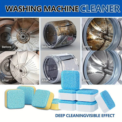Washing Machine Cleaner Tablets 5/25/35 Count, Lemon Scent, Deep Cleaning, Dirt Remover, Clean Laundry Washer Drum and Tub
