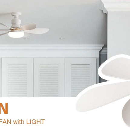 LED 30W ceiling fan light E27 with remote control for dimming, suitable for living room, study, household use, 85-265V