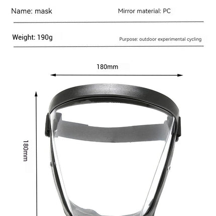 Dust-Resistant and Anti-Fog Transparent Mask: High-Definition, Fog-Free Welding Goggles with Head-Mounted Full-Face Protection