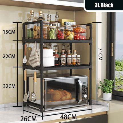 Modern Kitchen Microwave Rack