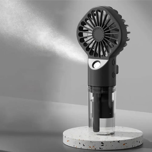 1pc Portable Handheld Spray Fan Water Spray Mist Fan Student Dormitory Mini Fan Summer Supplies Cooling Tools Outdoor Small Fan