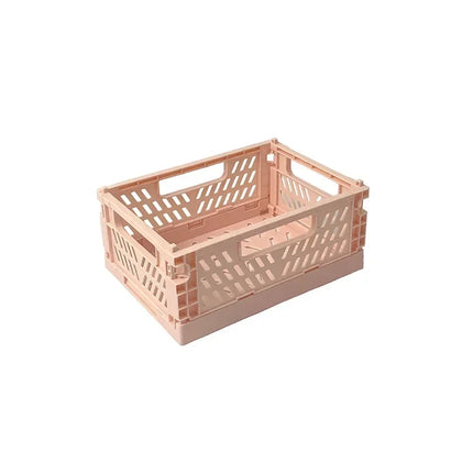 Plastic Foldable Storage Crate Stackable Organizer Box