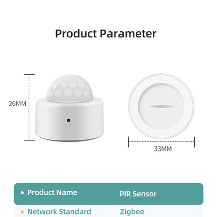 2-in-1 Zigbee PIR Motion Detector