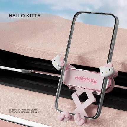 Hello Kitty Cell Phone Car Bracket Car Fragrance Air Vents Suction Cup Support Car Ornaments Car Fragrance Car Decoration