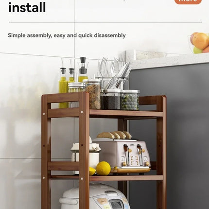 Kitchen shelf, floor standing multi-layer product collection, household pot seasoning shelf, fruit and vegetable bowl and dish s