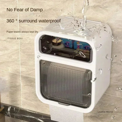 Wall-Mounted Bathroom Tissue Box