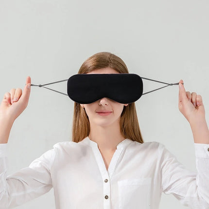 Sleeping Eye Mask Korean Style Ice Silk Warm And Cool Dual Use Adjustable Travel Light Blocking Breathable Eye Mask