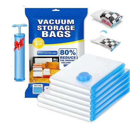 Vacuum Storage Bags More Space Save Compression Travel Seal Zipper for Clothes Pillows Bedding Closet Home Organizer