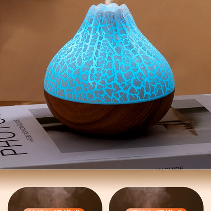 300ml Volcano Air Humidifier Desktop Electric USB Humidificadore Water Mist Diffuser Purifier Air Freshener With 7 Colors Night