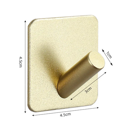 Self-adhesive Bathroom Hook Key Bag Shower Door Robe Towel Adhesive Hanger Kitchen Accessories For Organizer Wall Stickers Hooks