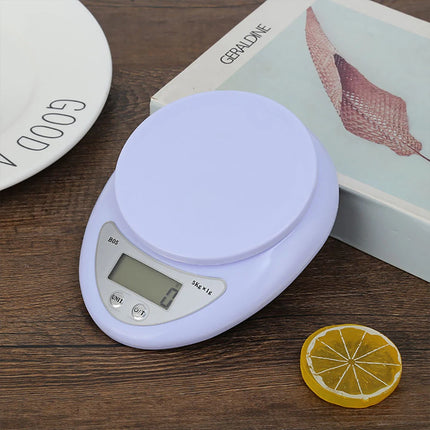 Portable Digital Electronic Scales 5Kg/1G Food Coffee Balance Measuring Weight Portable Digital for Baking Scale Kitchen