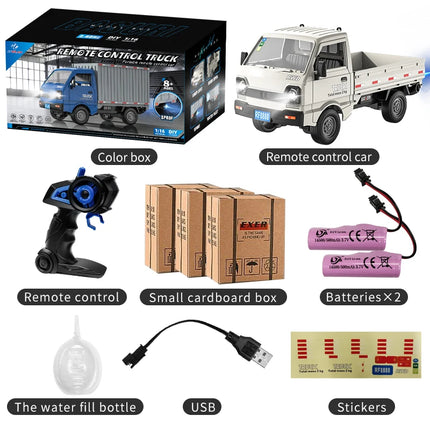 RC Car 2.4GHZ 1:16 Simulation Drift Climbing Truck LED Lights Remote Control Car Electric Toys For Kids Model Boy's Gifts