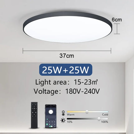Smart LED Ceiling Lamp with Remote Control