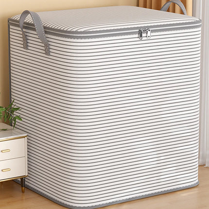 1pc Household Quilt Clothing Foldable Storage Box Non-woven Large Capacity Blanket Bedding Organizing Bag Dustproof Cabinet Box
