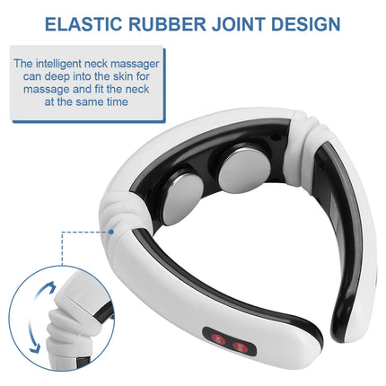 Electric Neck Massager Electric Pulse Magnetic Neck Massager Cervical Vertebra Treatment Shoulder Relax