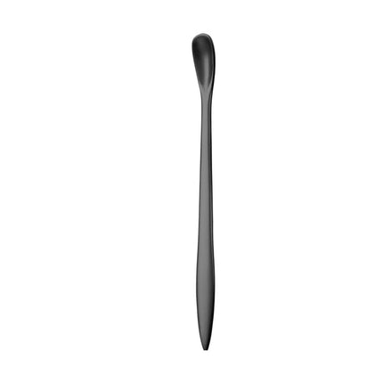 Stainless Steel Two in One Teaspoon Long Handle Cutlery Home Coffee Tea Stirring Spoon Tableware Mini Scoop Utensils for Kitchen