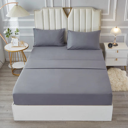 3/4pcs Bedding Set - Waterproof and Breathable Fitted Sheet Set  for Bedroom, 1pc Flat sheet/ 1pc Fitted sheet /2pcs Pillowcases
