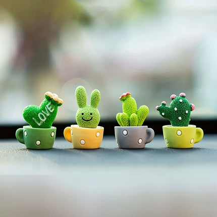 Mini Resin Succulent Cactus Set