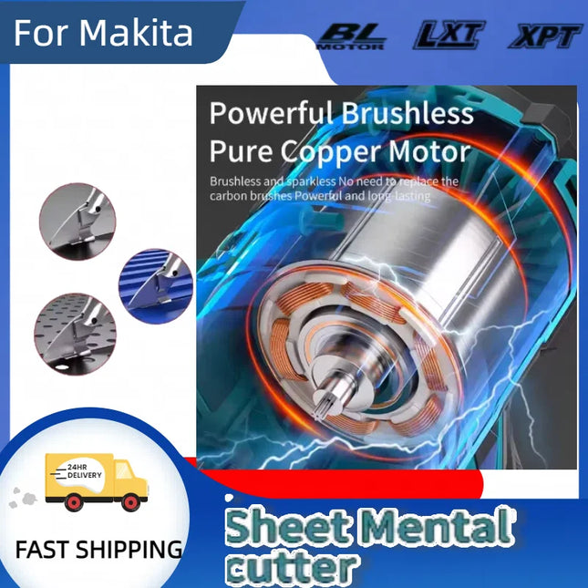 For Makita Cordless Electric Iron Scissors Machine Professional Metal Cutting Tools Rechargeable Sheet Shear Cutter Durable tool